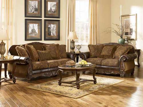 desain interior perangkat furnitur untuk ruang tamu