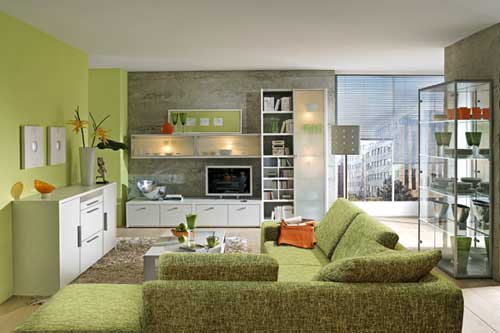 desain interior perangkat furnitur untuk ruang tamu