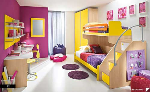 desain interior kamar tidur anak